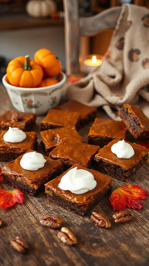 pumpkin flavored fudgy brownies pumpkin flavored fudgy brownies