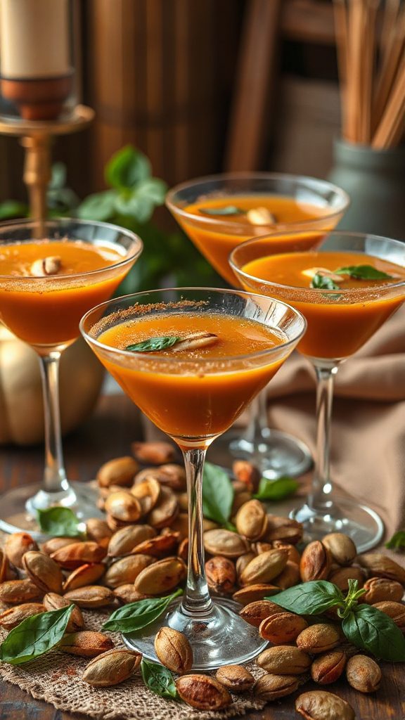 pumpkin galangal gingerbread martini