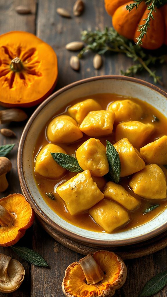 pumpkin gnocchi with brown butter pumpkin gnocchi with brown butter