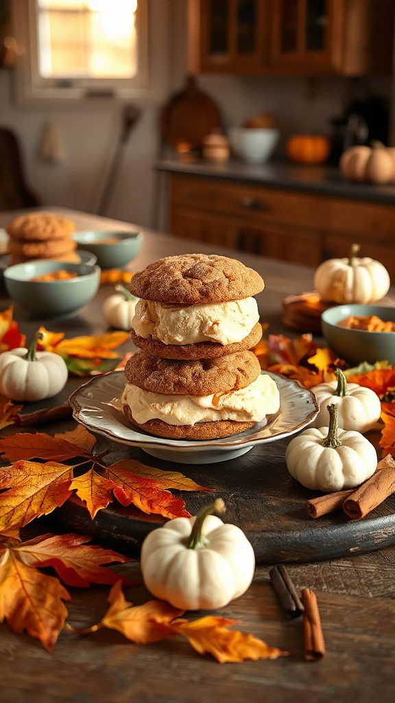 pumpkin ice cream sandwiches recipe