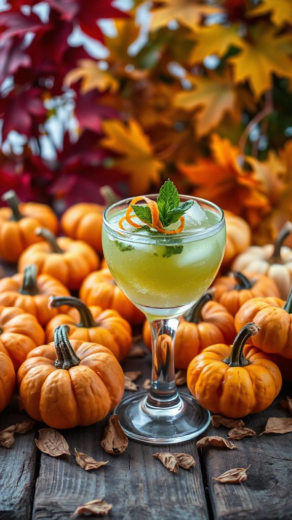 pumpkin infused autumn mojito delight