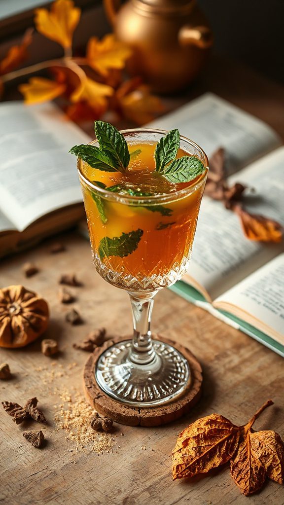 pumpkin maple fenugreek mojito