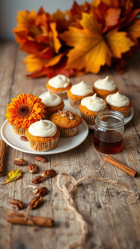 pumpkin muffins with cream cheese