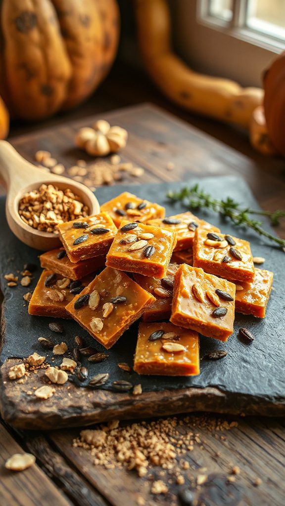 pumpkin nigella seed toffee