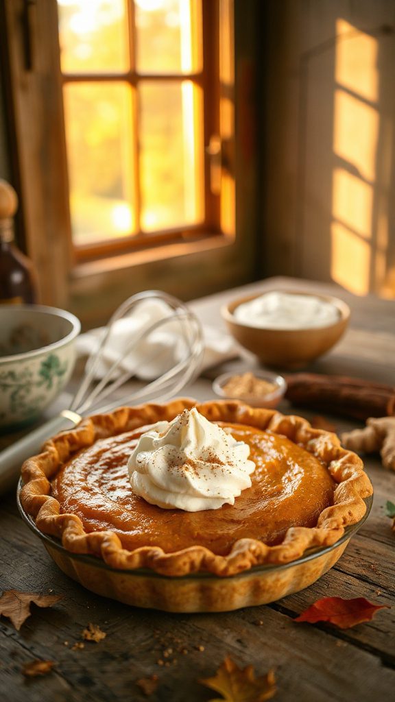 pumpkin pie holiday dessert