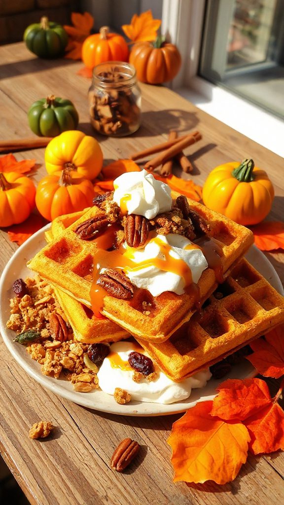 pumpkin pie waffle breakfast pumpkin pie waffle breakfast
