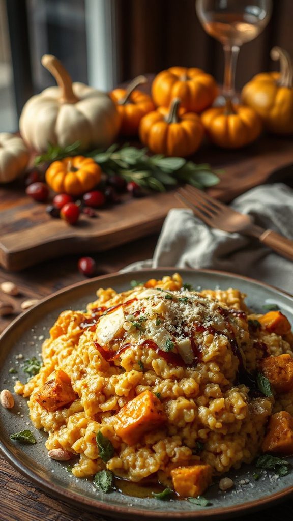pumpkin risotto for thanksgiving