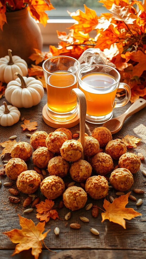 pumpkin spice almond energy balls