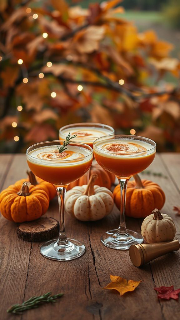 pumpkin spice autumn cocktail delight