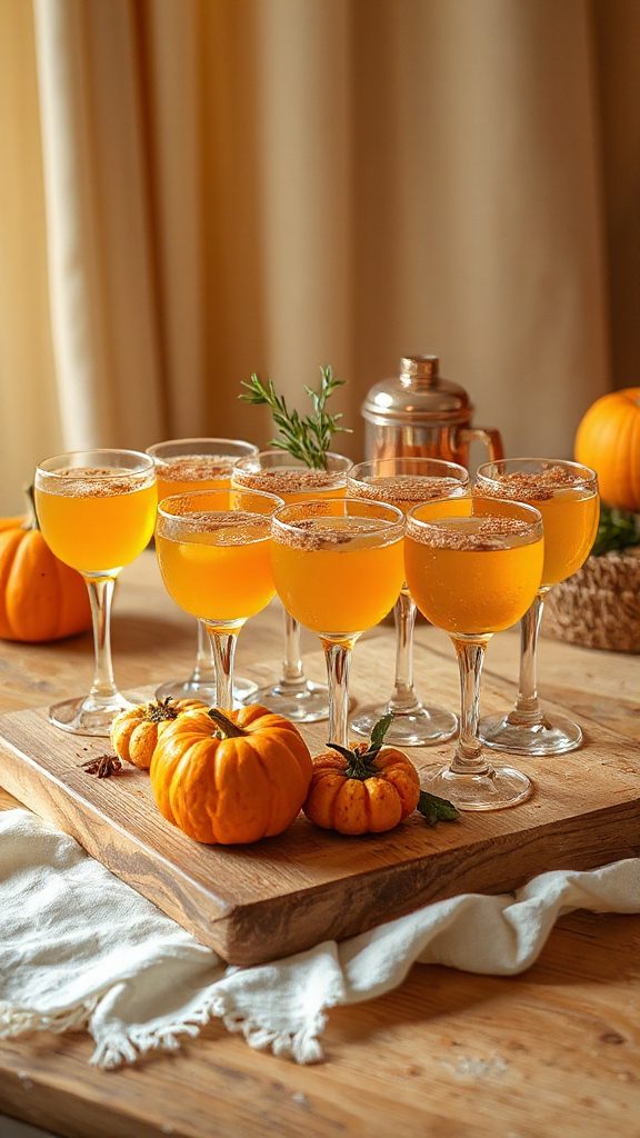 pumpkin spice autumn cocktail