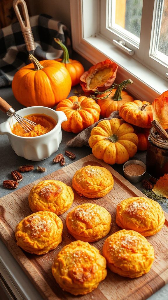pumpkin spice biscuit delight