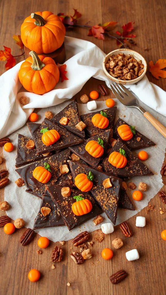 pumpkin spice chocolate bark