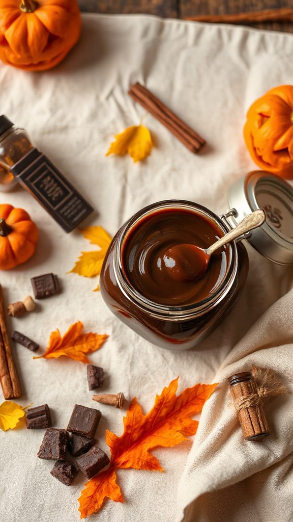 pumpkin spice chocolate sauce
