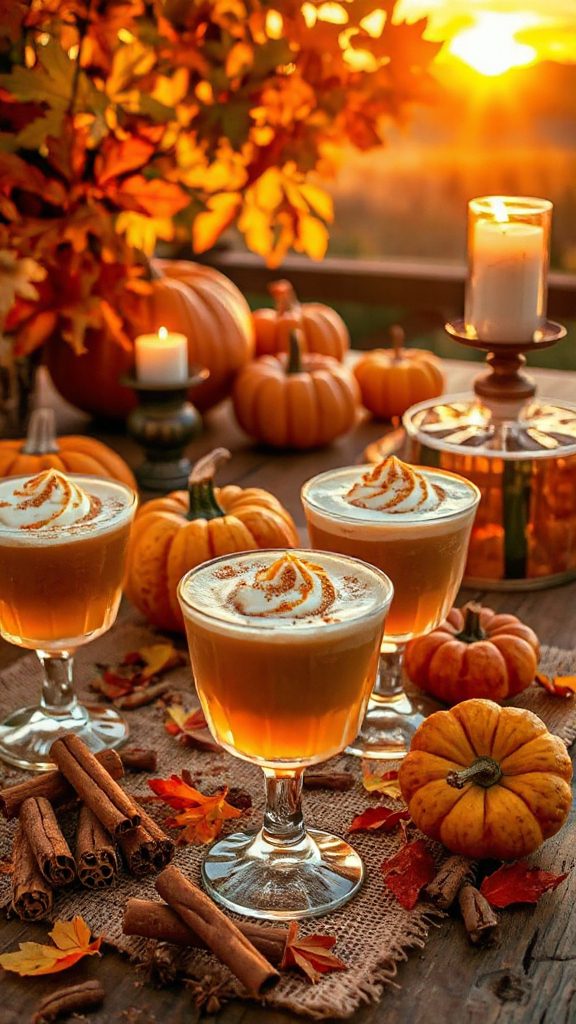 pumpkin spice cocktail delight