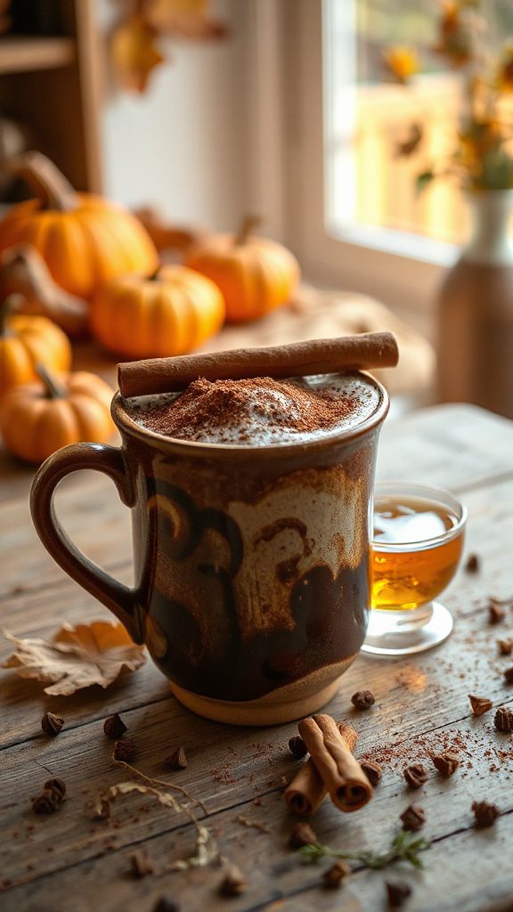 pumpkin spice cocoa delight