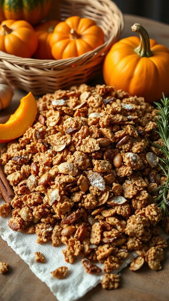 pumpkin spice coconut granola