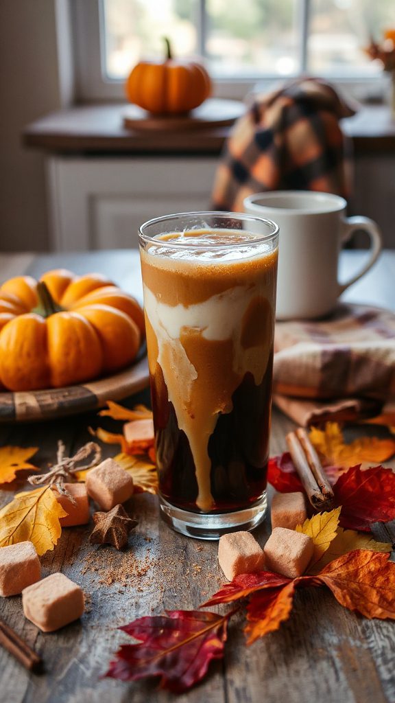 pumpkin spice cold brew delight