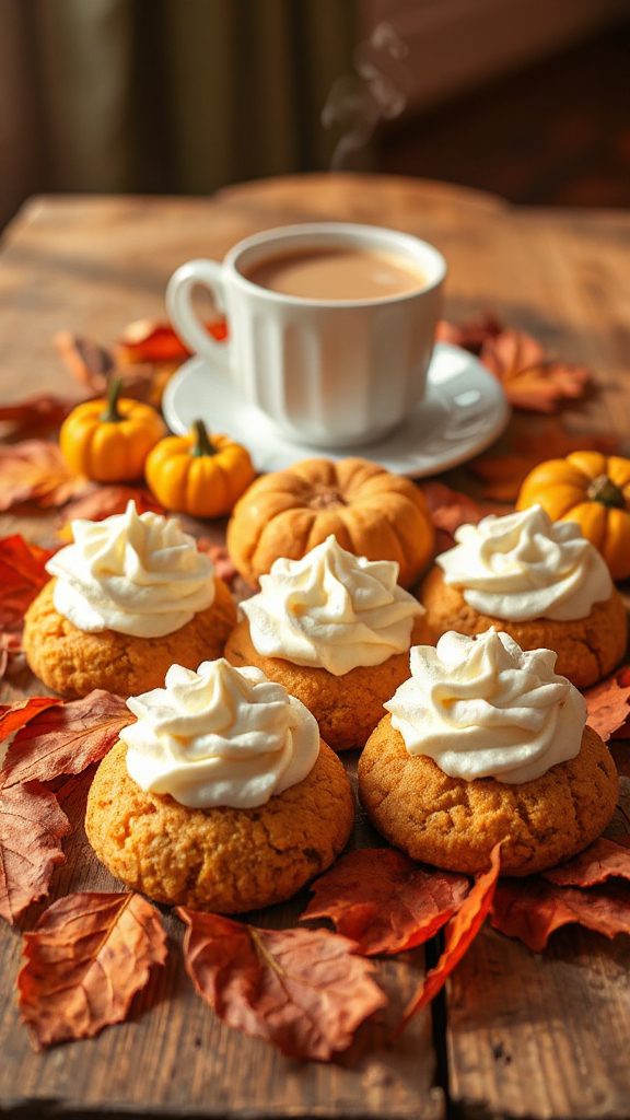 pumpkin spice cookies delightfully frosted