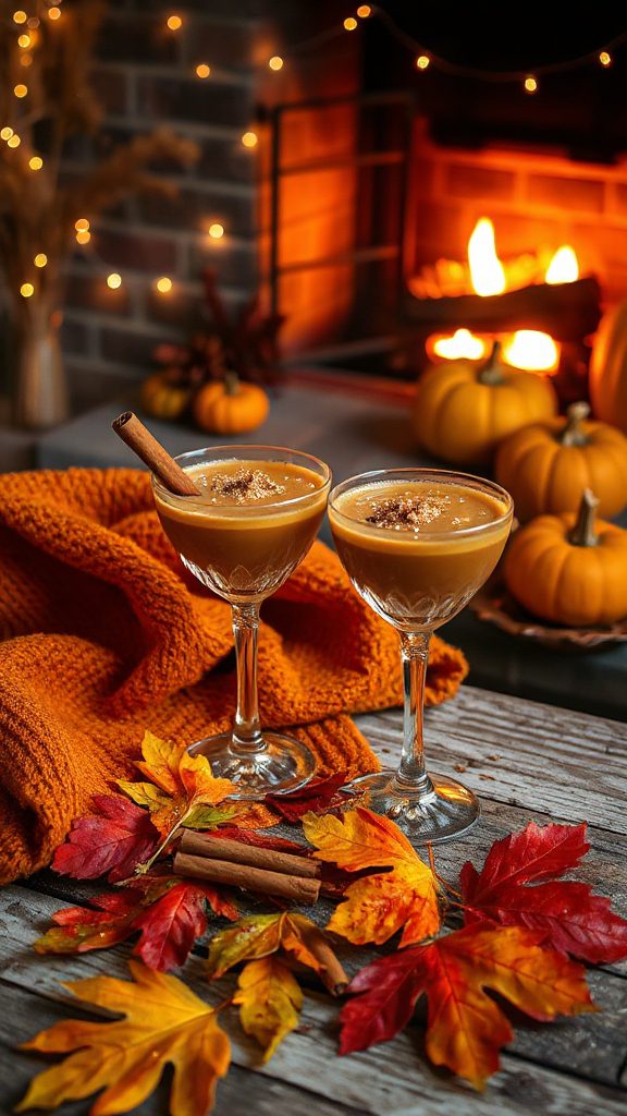 pumpkin spice creamy cocktail