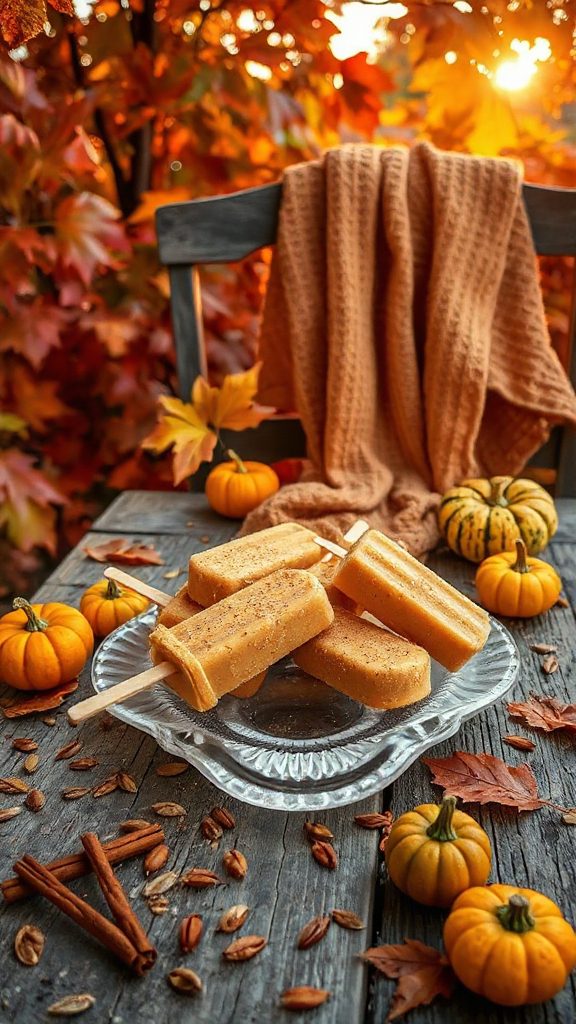 pumpkin spice creamy popsicles pumpkin spice creamy popsicles