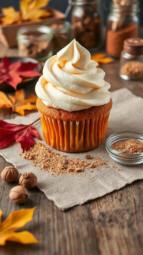 pumpkin spice cupcake delight