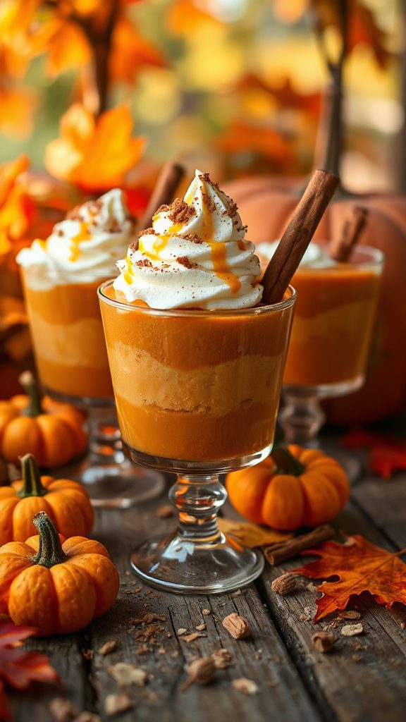 pumpkin spice dessert parfaits