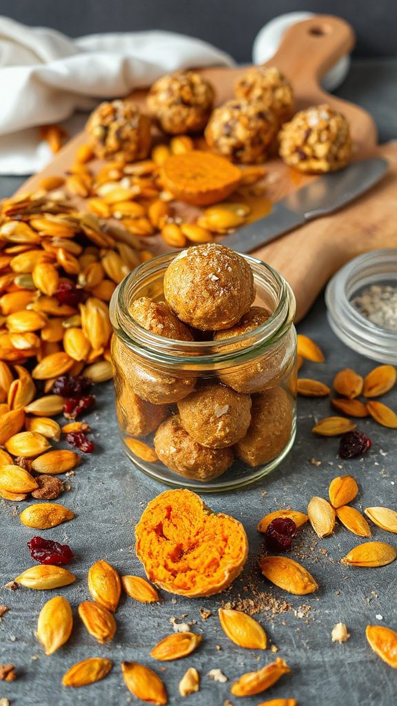 pumpkin spice energy bites