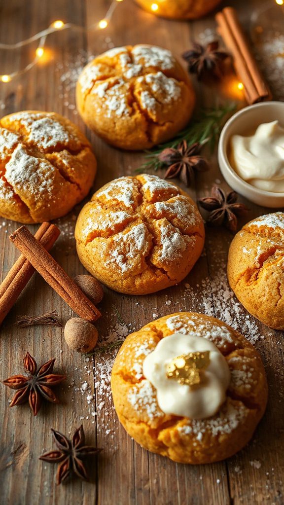 pumpkin spice holiday cookies