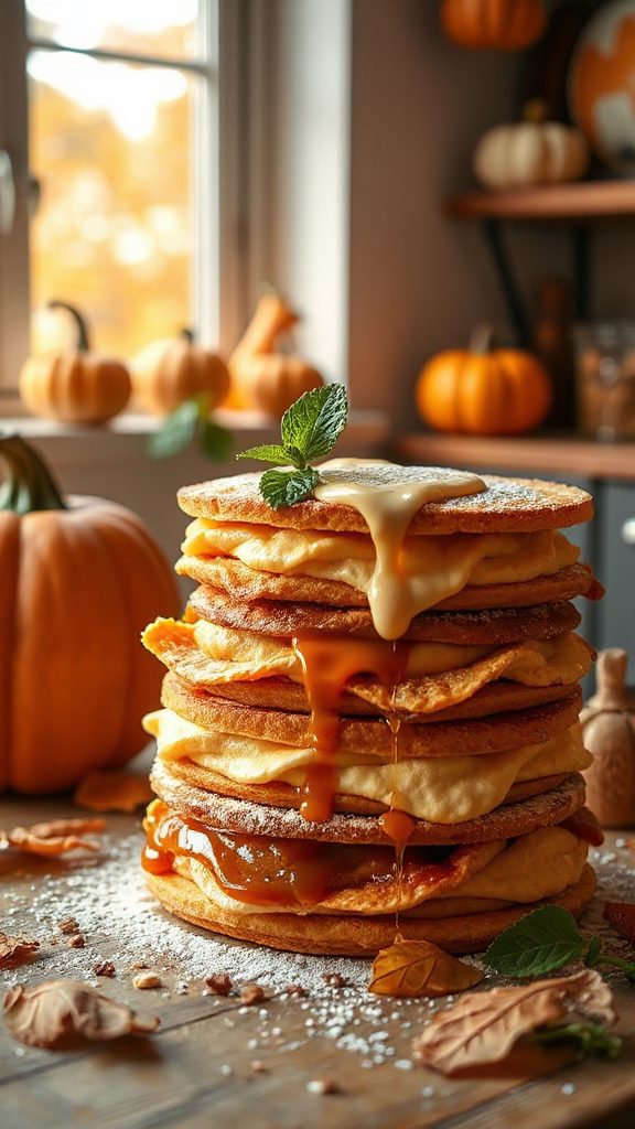 pumpkin spice layered dessert