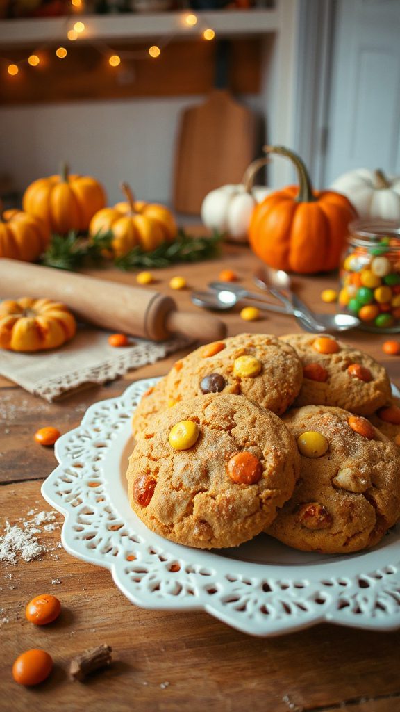 pumpkin spice m m cookies