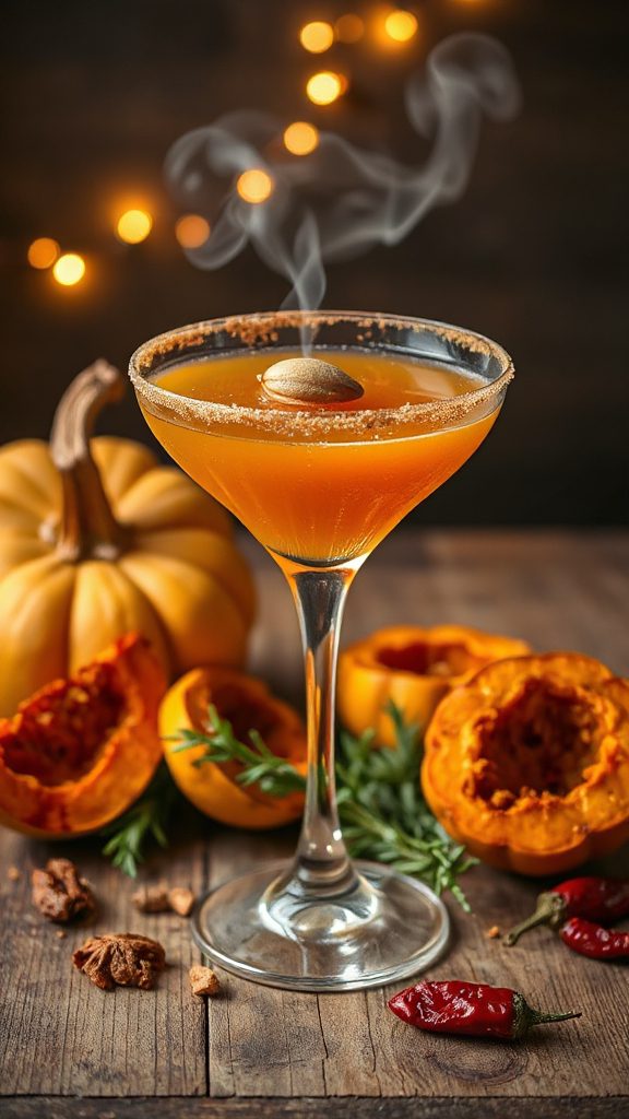 pumpkin spice mezcal cocktail