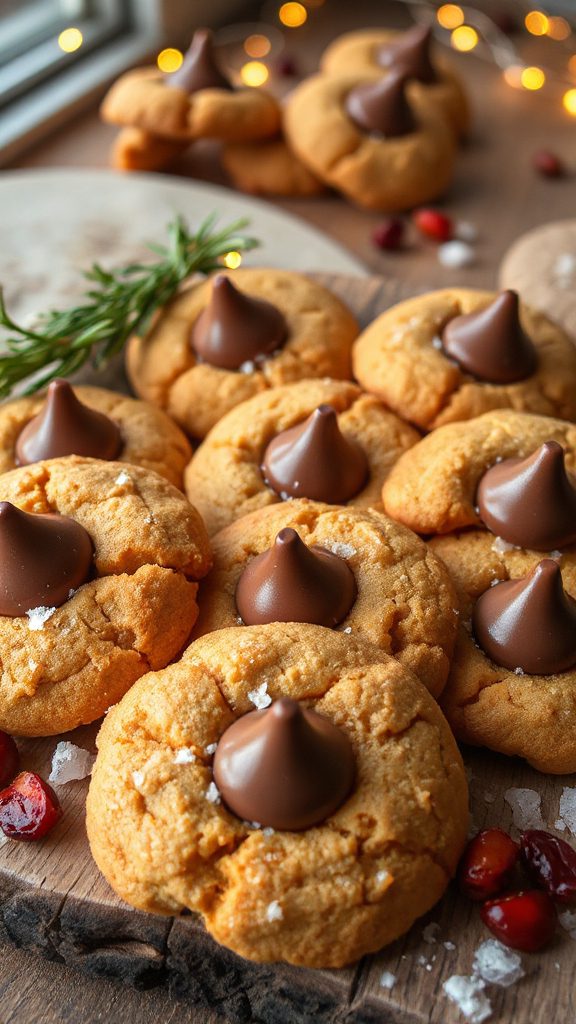 pumpkin spice peanut butter cookies