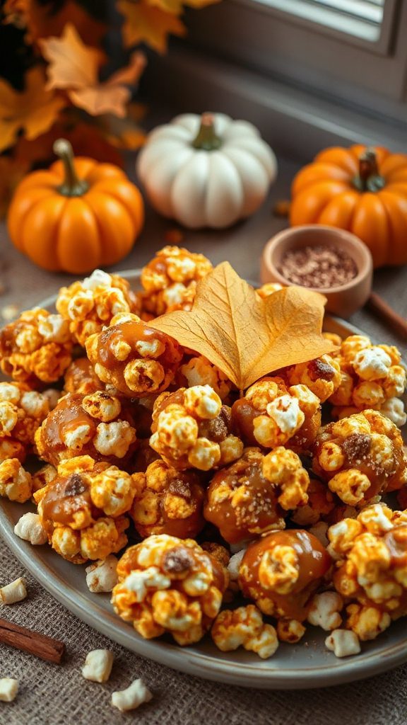 pumpkin spice popcorn balls recipe
