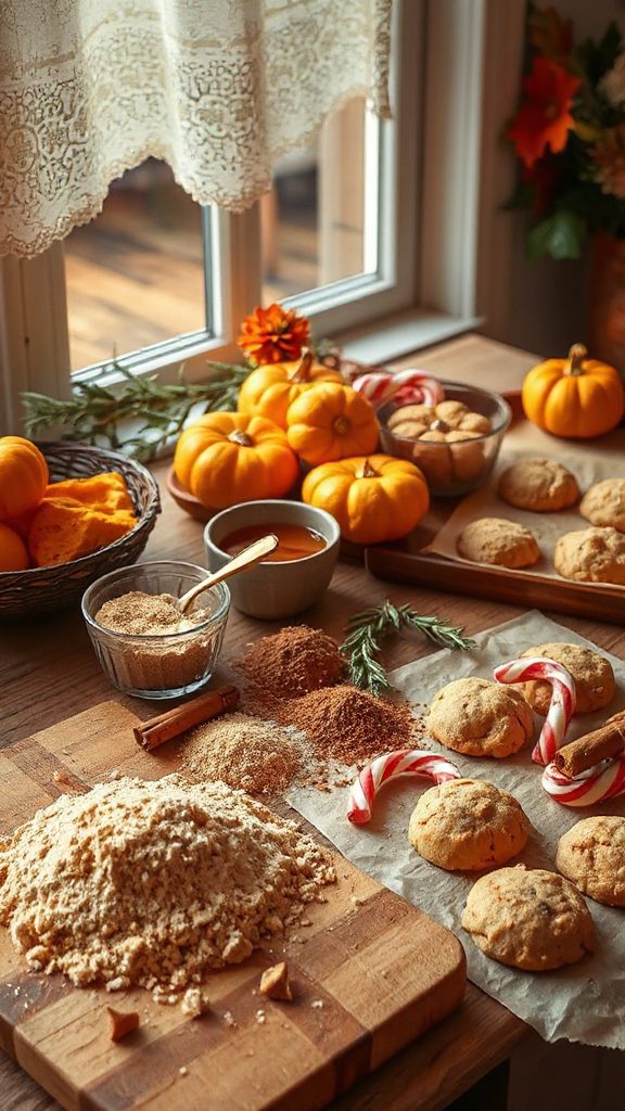 pumpkin spice whole wheat cookies