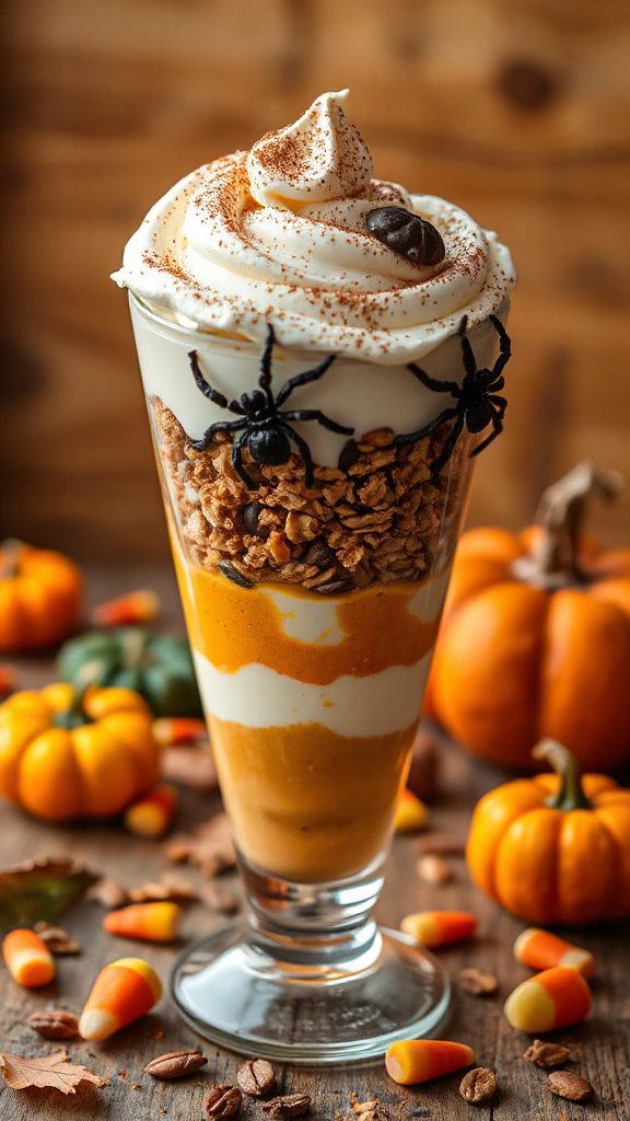 pumpkin spice yogurt parfaits