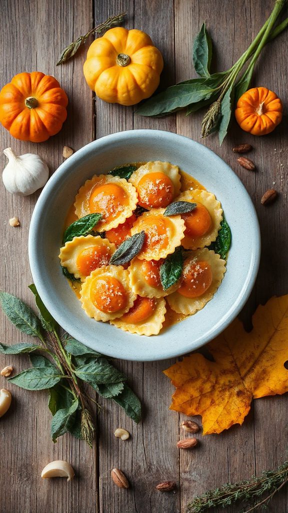 pumpkin spinach ravioli delight pumpkin spinach ravioli delight