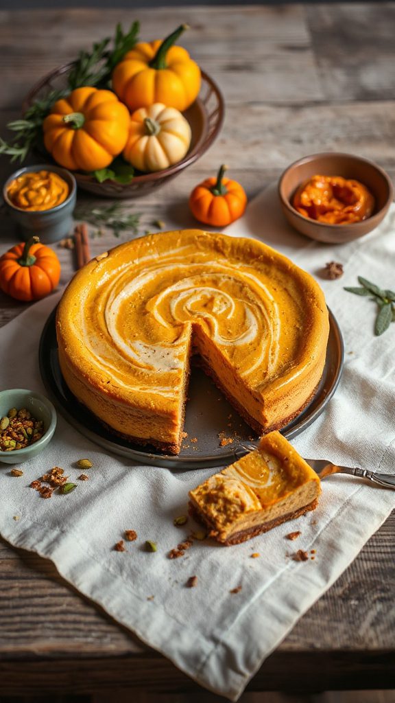 pumpkin tahini cheesecake delight
