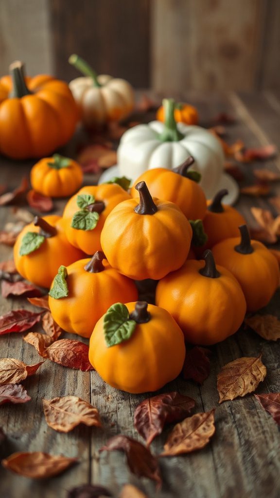 pumpkin themed marshmallow treats