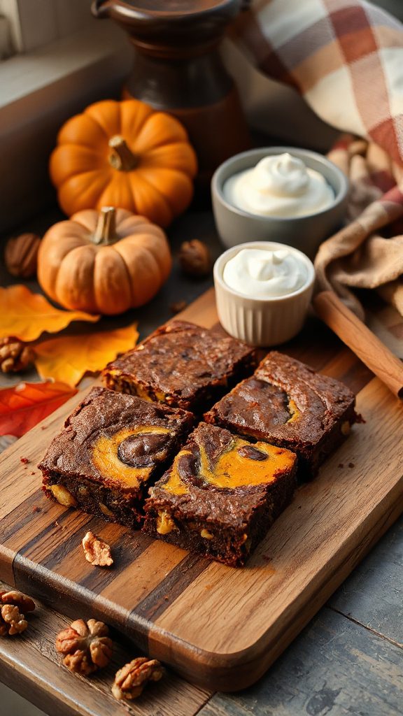 pumpkin walnut chocolate brownies pumpkin walnut chocolate brownies