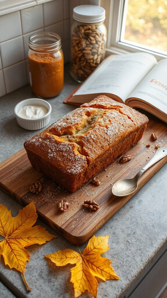 pumpkin zucchini nut loaf