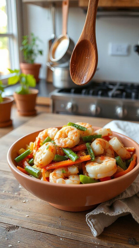 quick and nutritious shrimp stir fry
