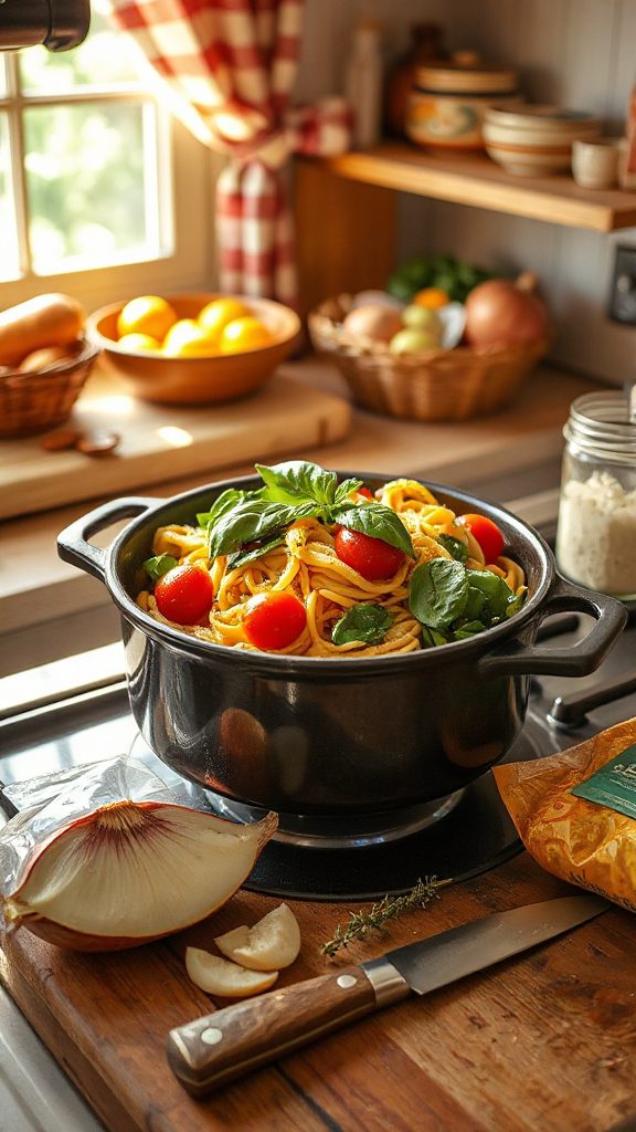 quick budget friendly pasta dish