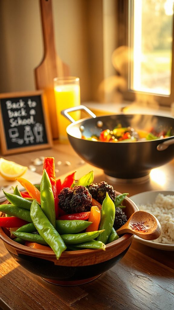 quick nutritious veggie stir fry