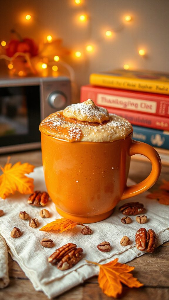 quick pumpkin spice mug cake