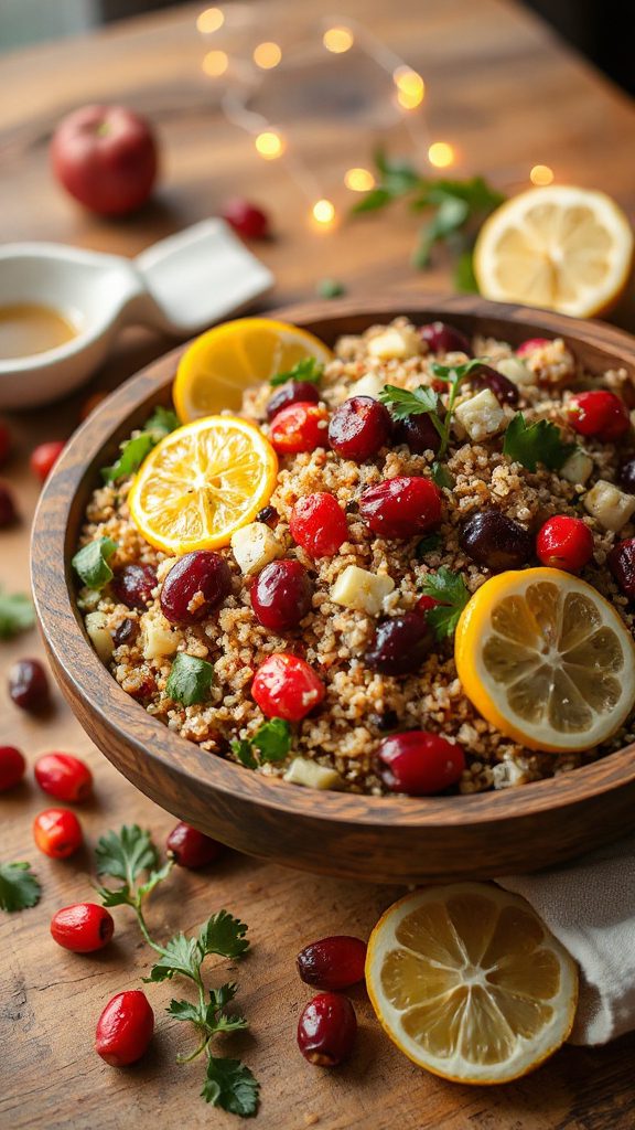 quinoa salad with cranberries