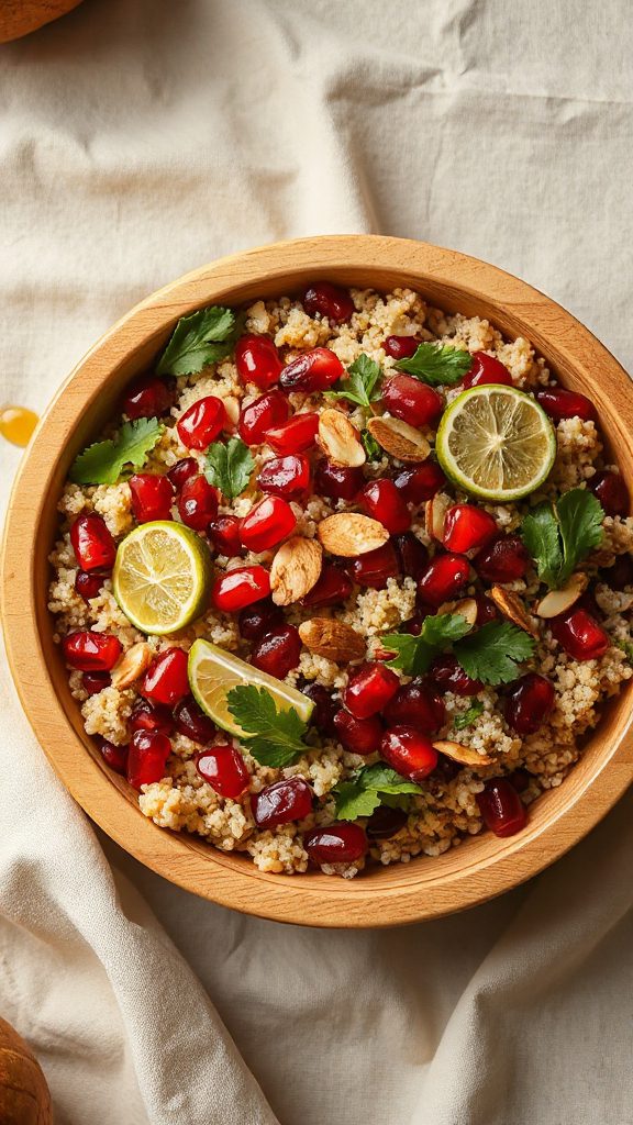 quinoa salad with pomegranate quinoa salad with pomegranate
