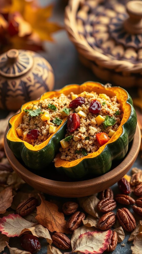 quinoa stuffed acorn squash recipe