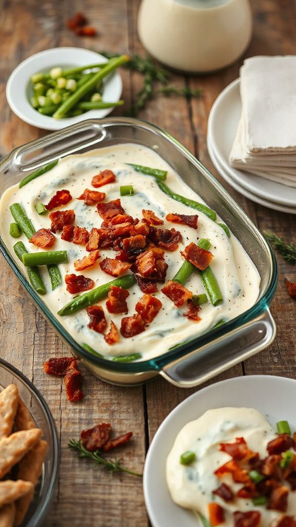 ranch bacon green bean casserole