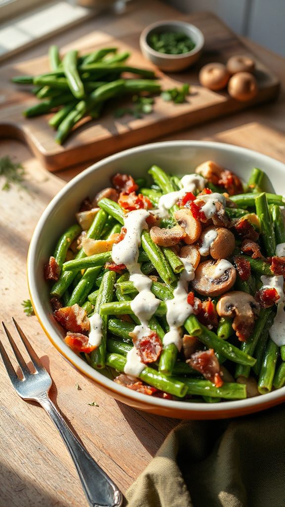 ranch herb green bean medley