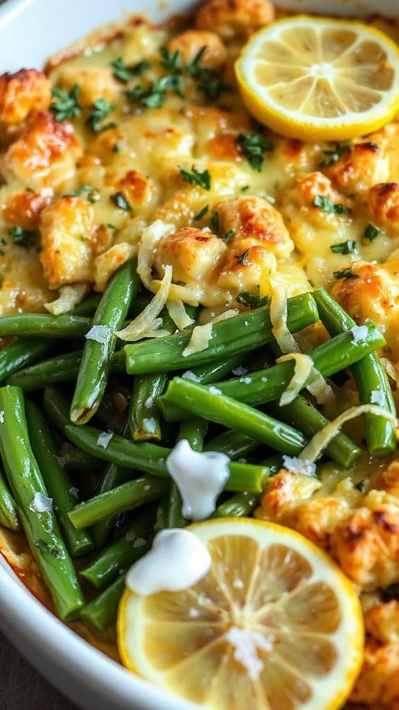 ranch lemon zest green beans